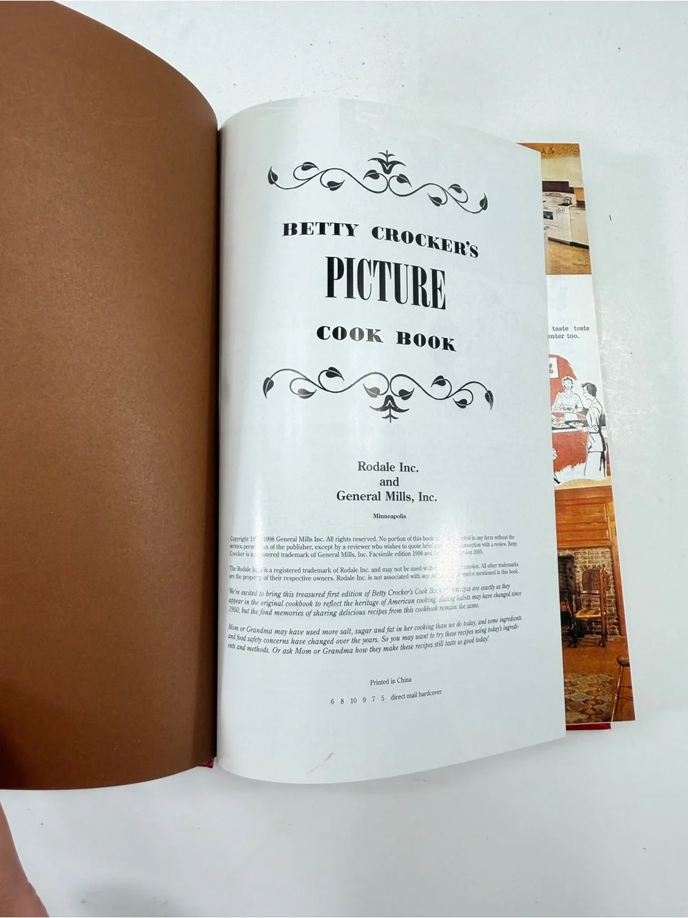 Betty Crocker's Picture Cook Book Hardcover Copyright 1950, 1998 Facsimile Ed
